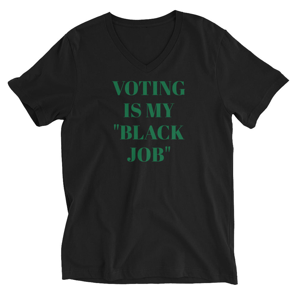 'Voting" Unisex Short Sleeve V-Neck T-Shirt