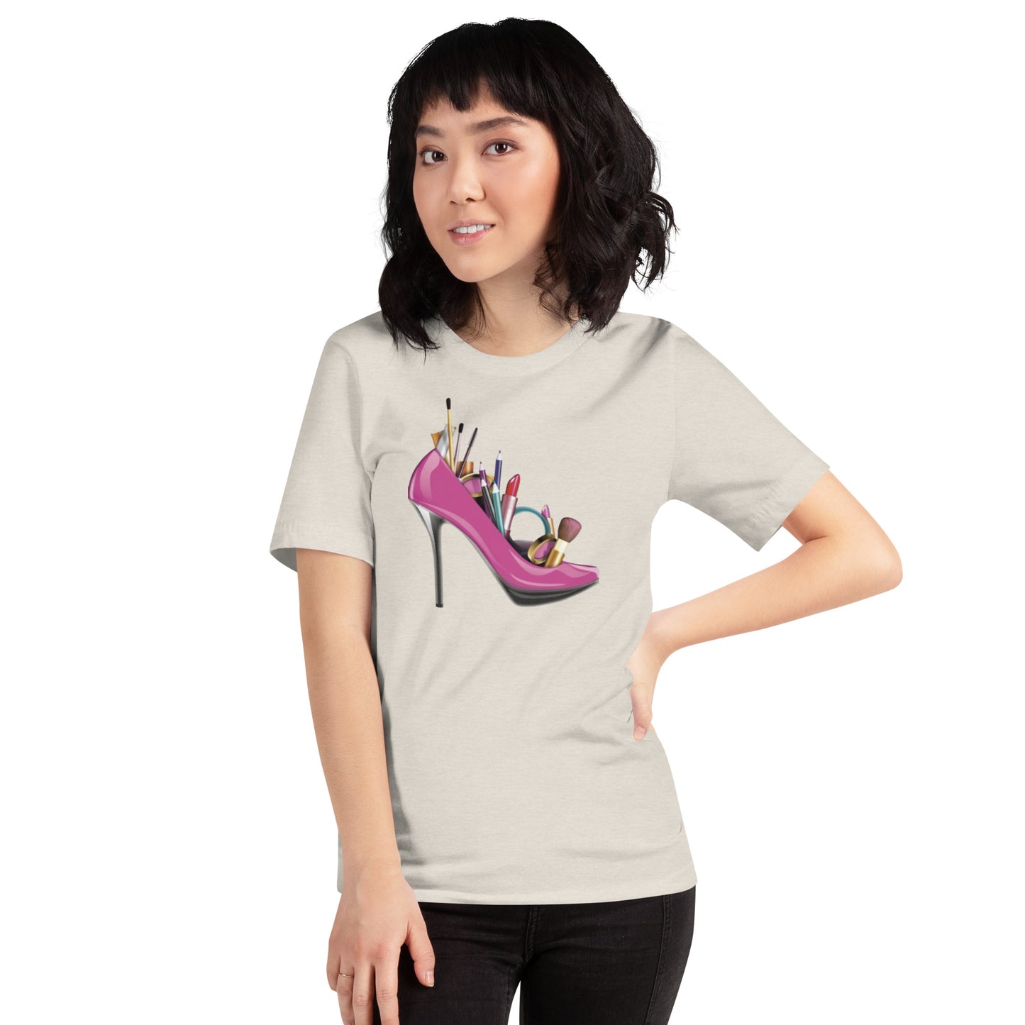 Heeled Unisex t-shirt
