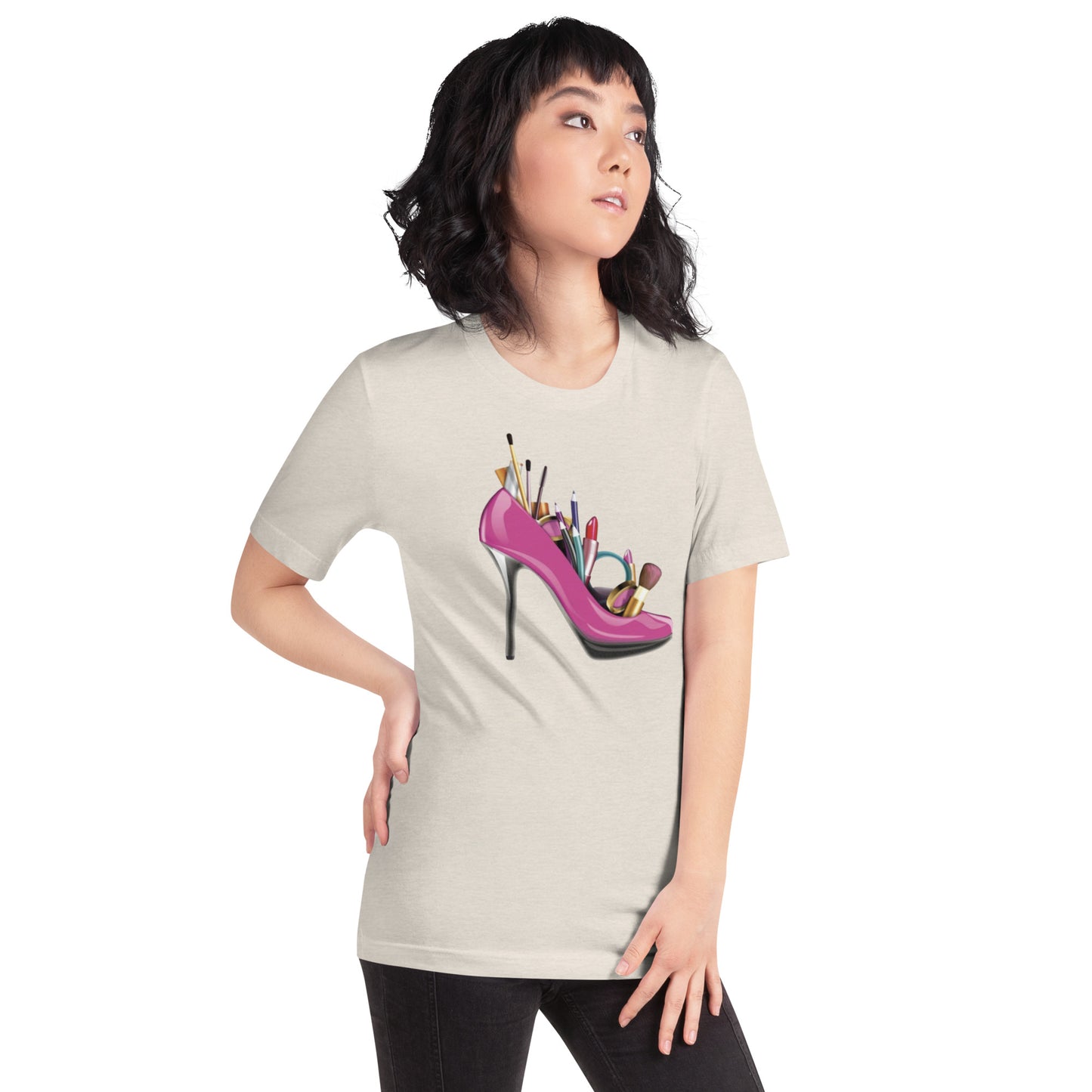 Heeled Unisex t-shirt