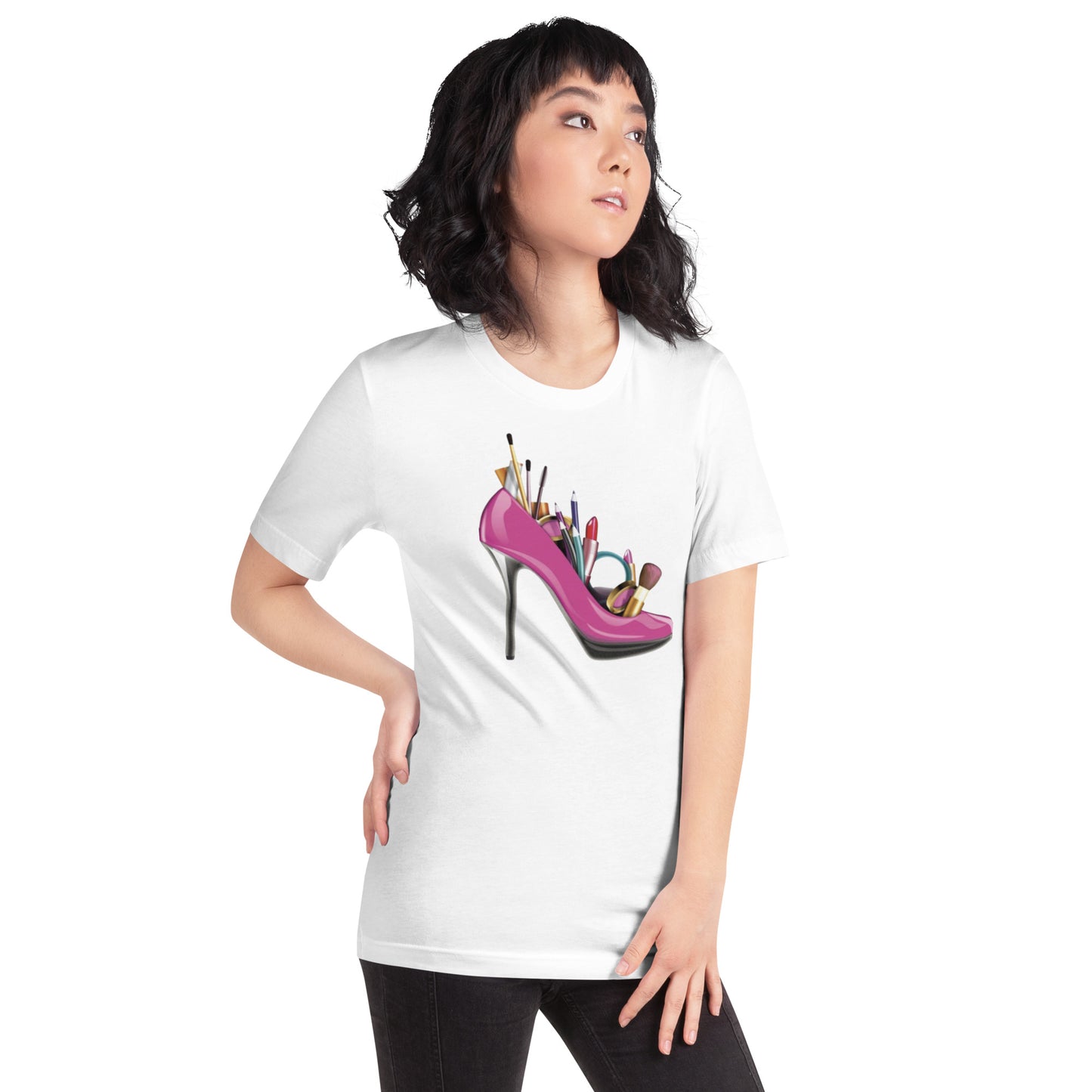 Heeled Unisex t-shirt