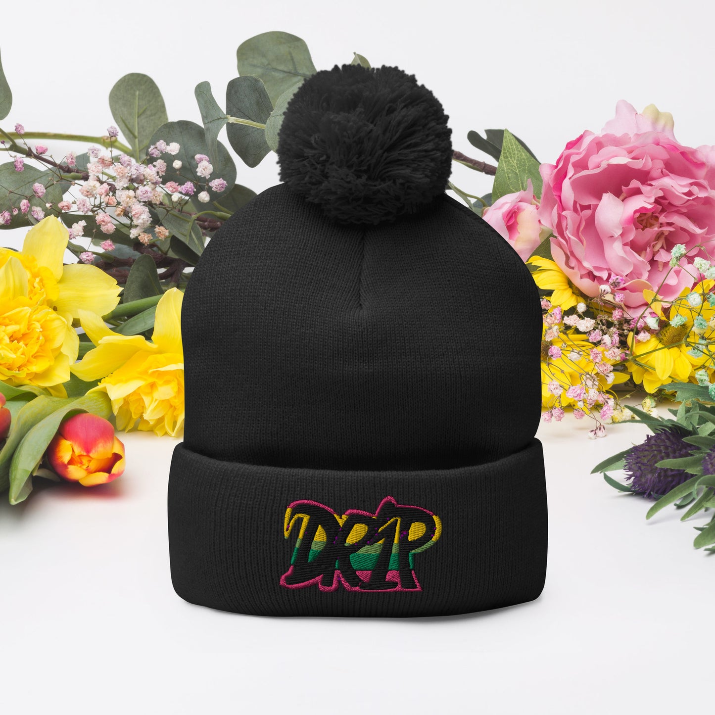 Drip Pom-Pom Beanie
