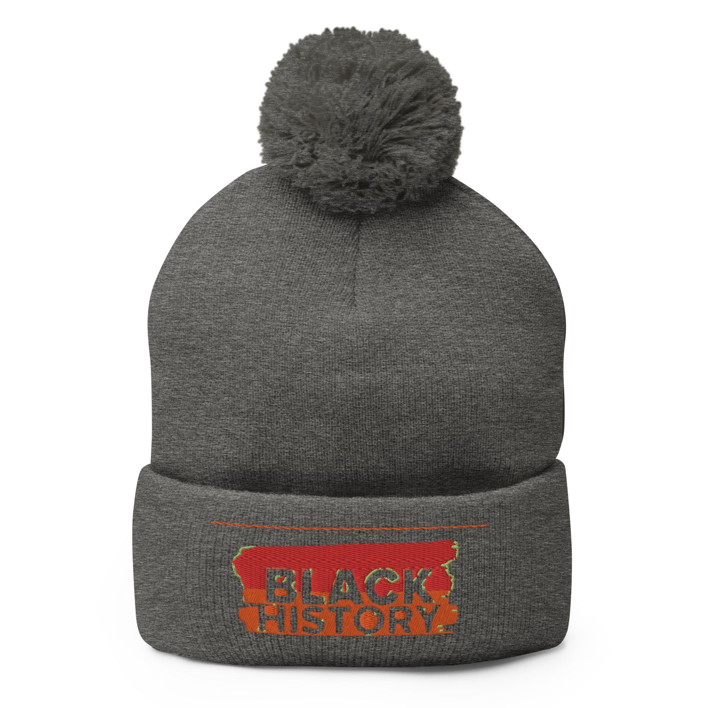 Black History Pom-Pom Beanie