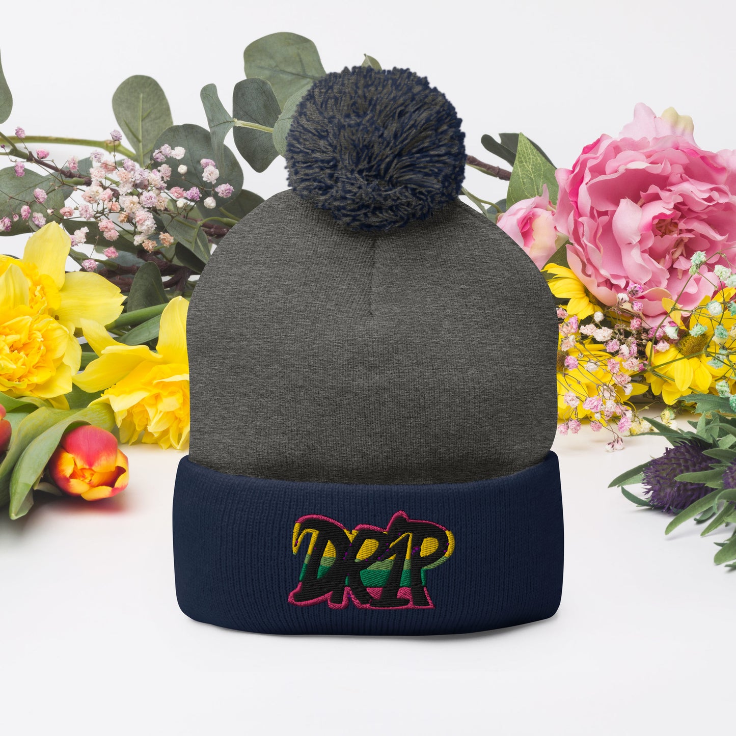 Drip Pom-Pom Beanie
