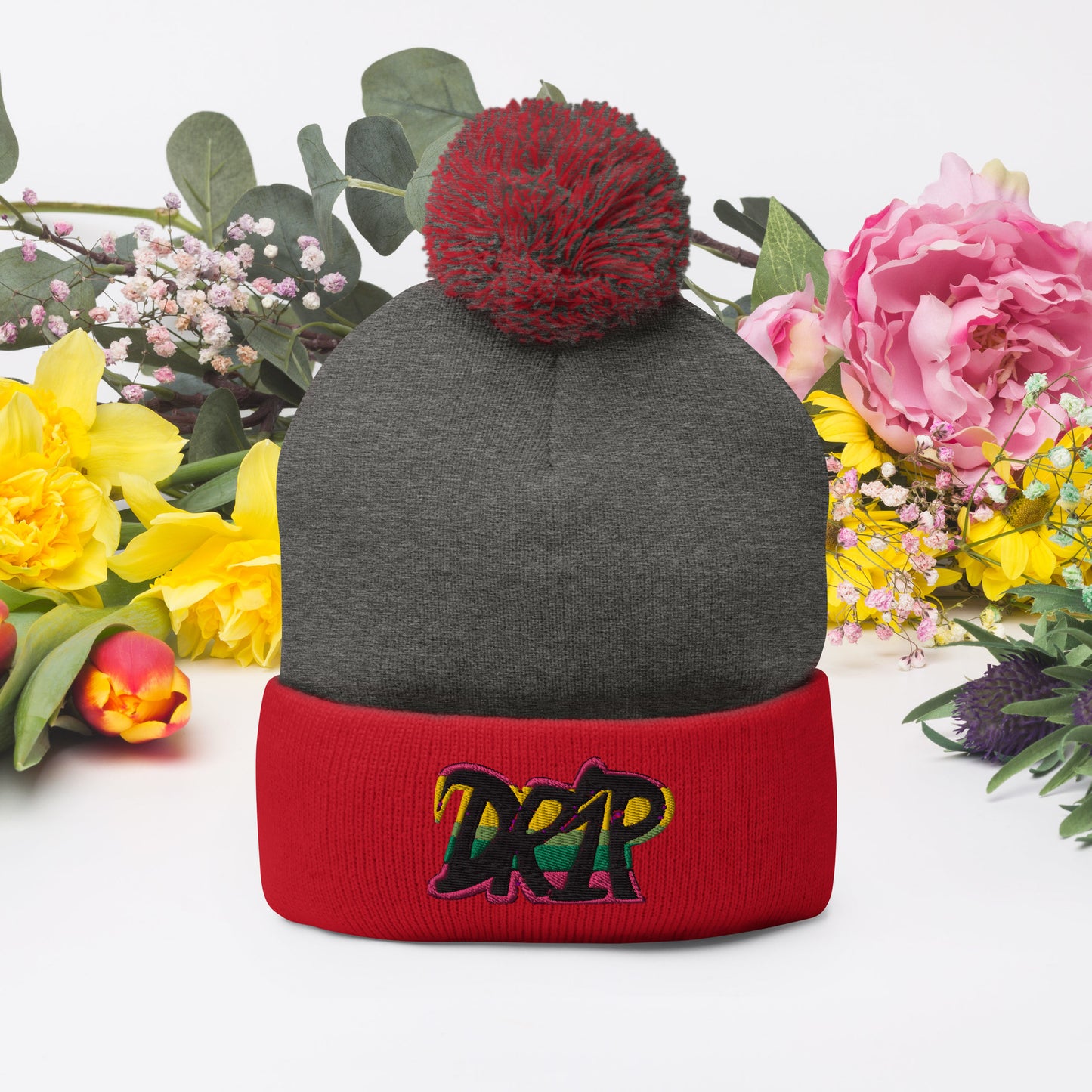Drip Pom-Pom Beanie