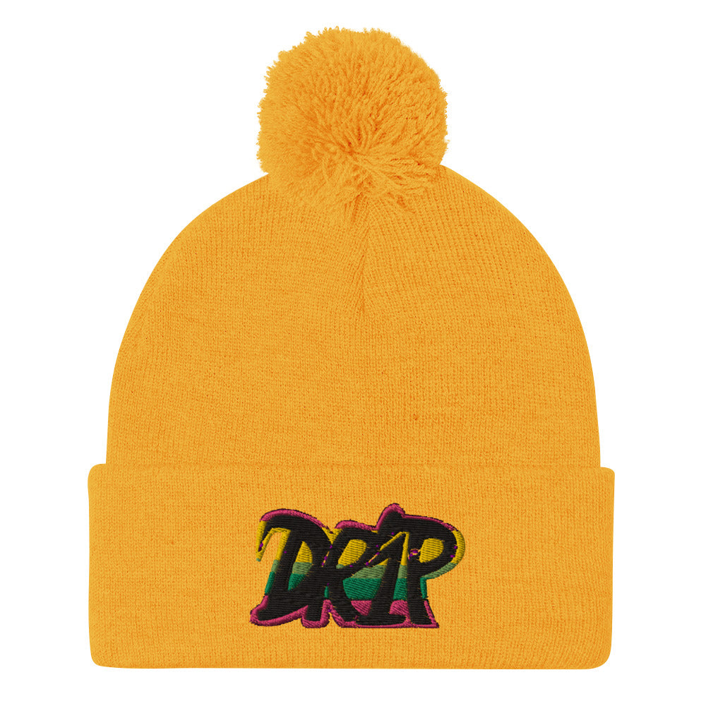 Drip Pom-Pom Beanie