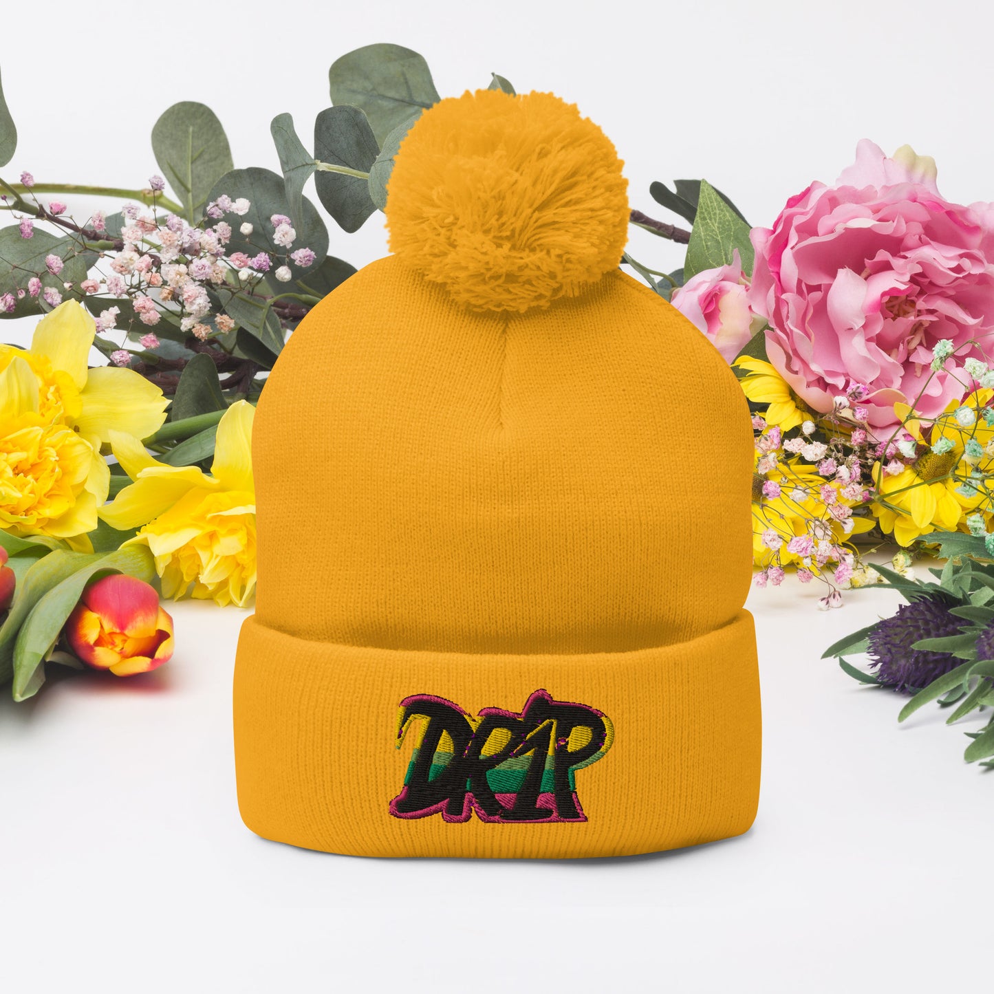 Drip Pom-Pom Beanie