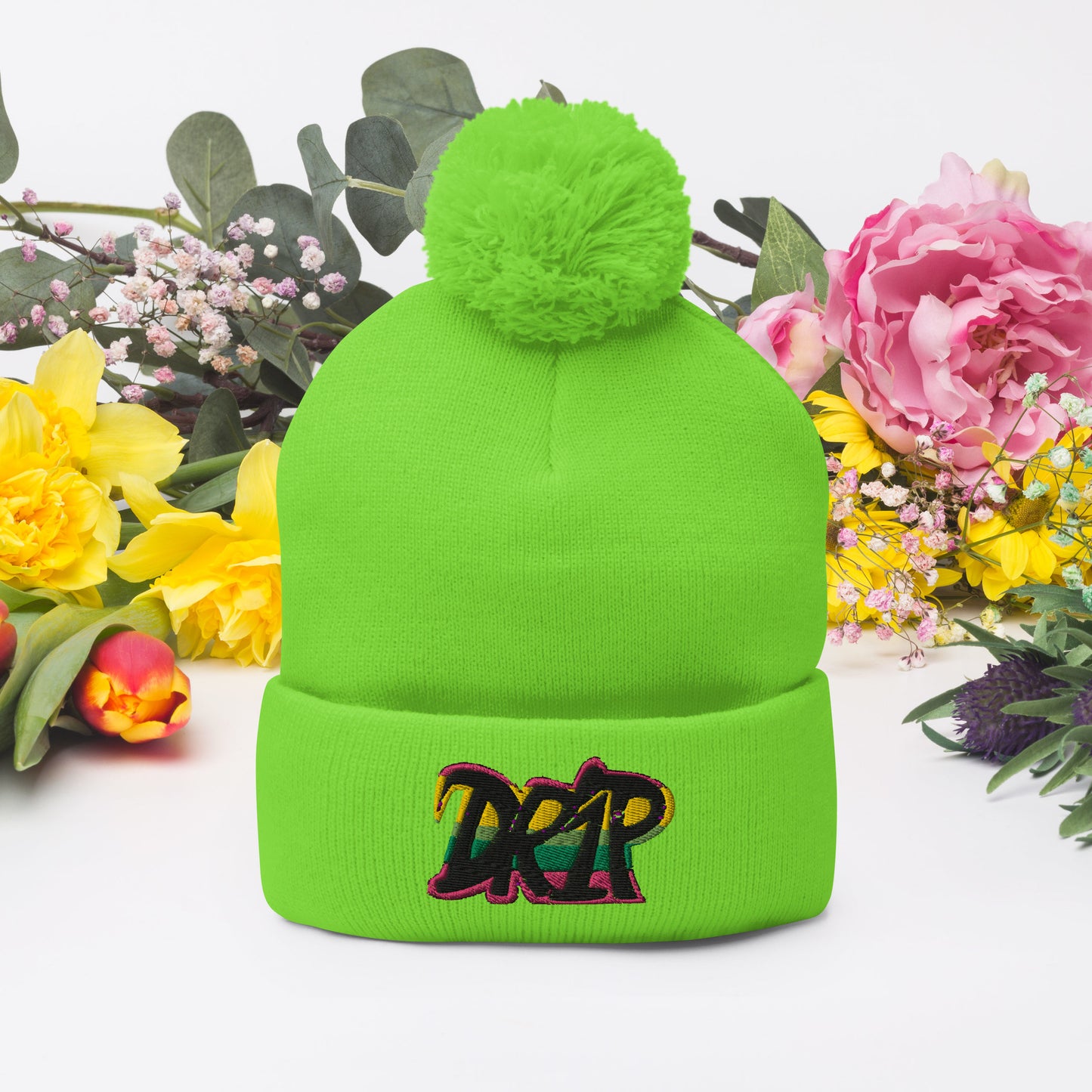 Drip Pom-Pom Beanie