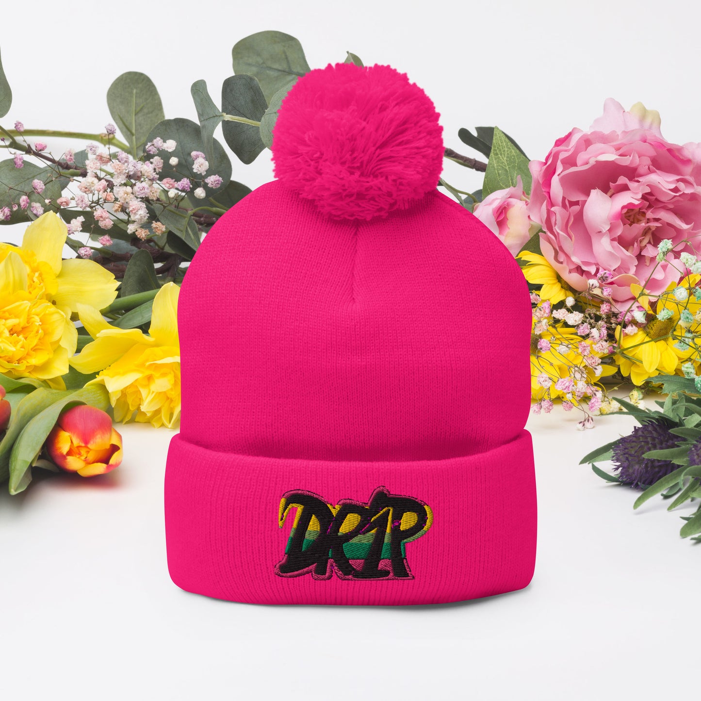 Drip Pom-Pom Beanie