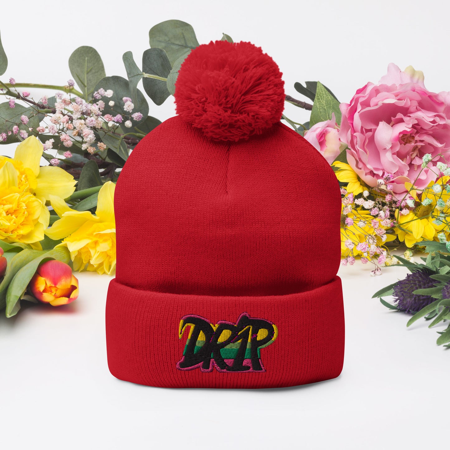 Drip Pom-Pom Beanie