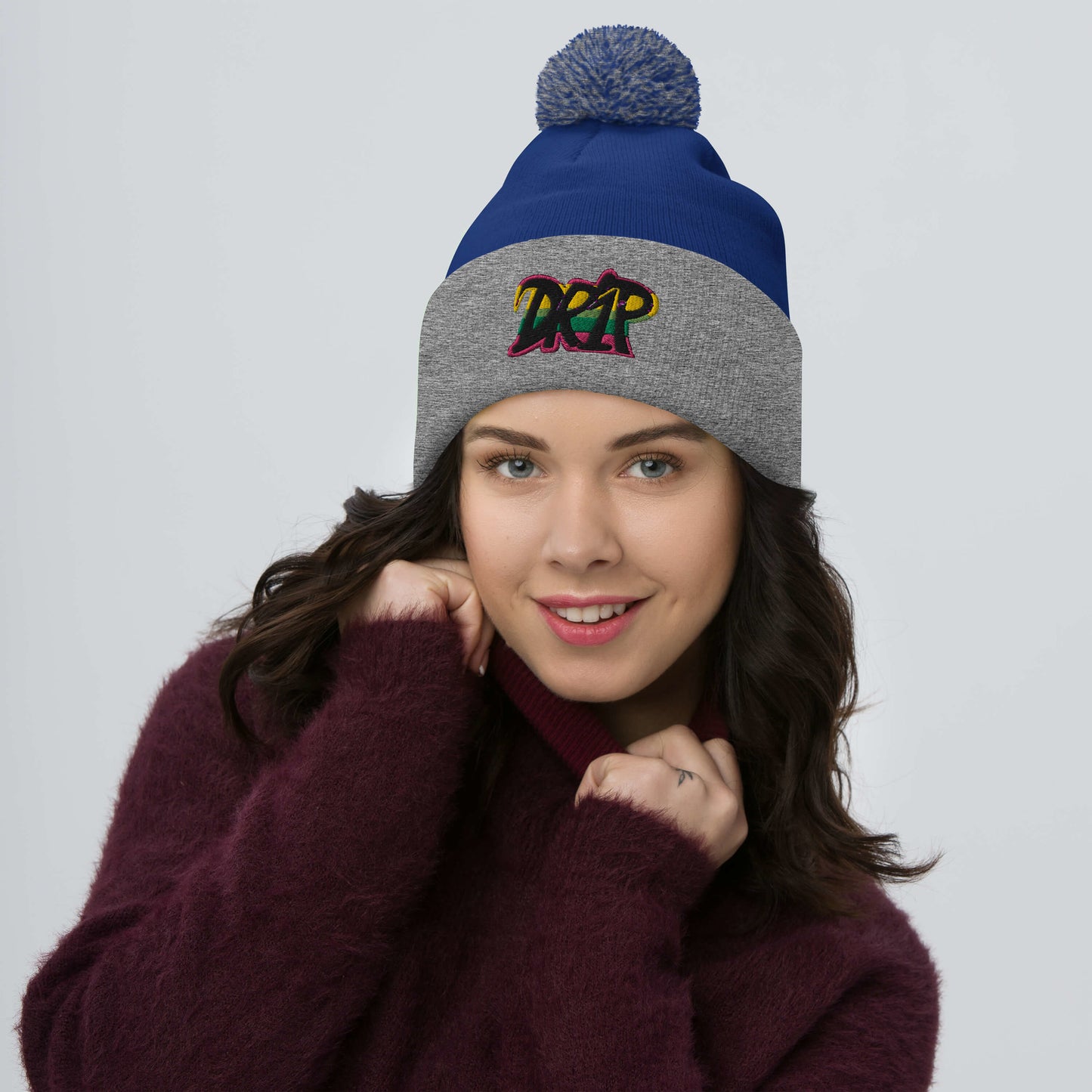 Drip Pom-Pom Beanie