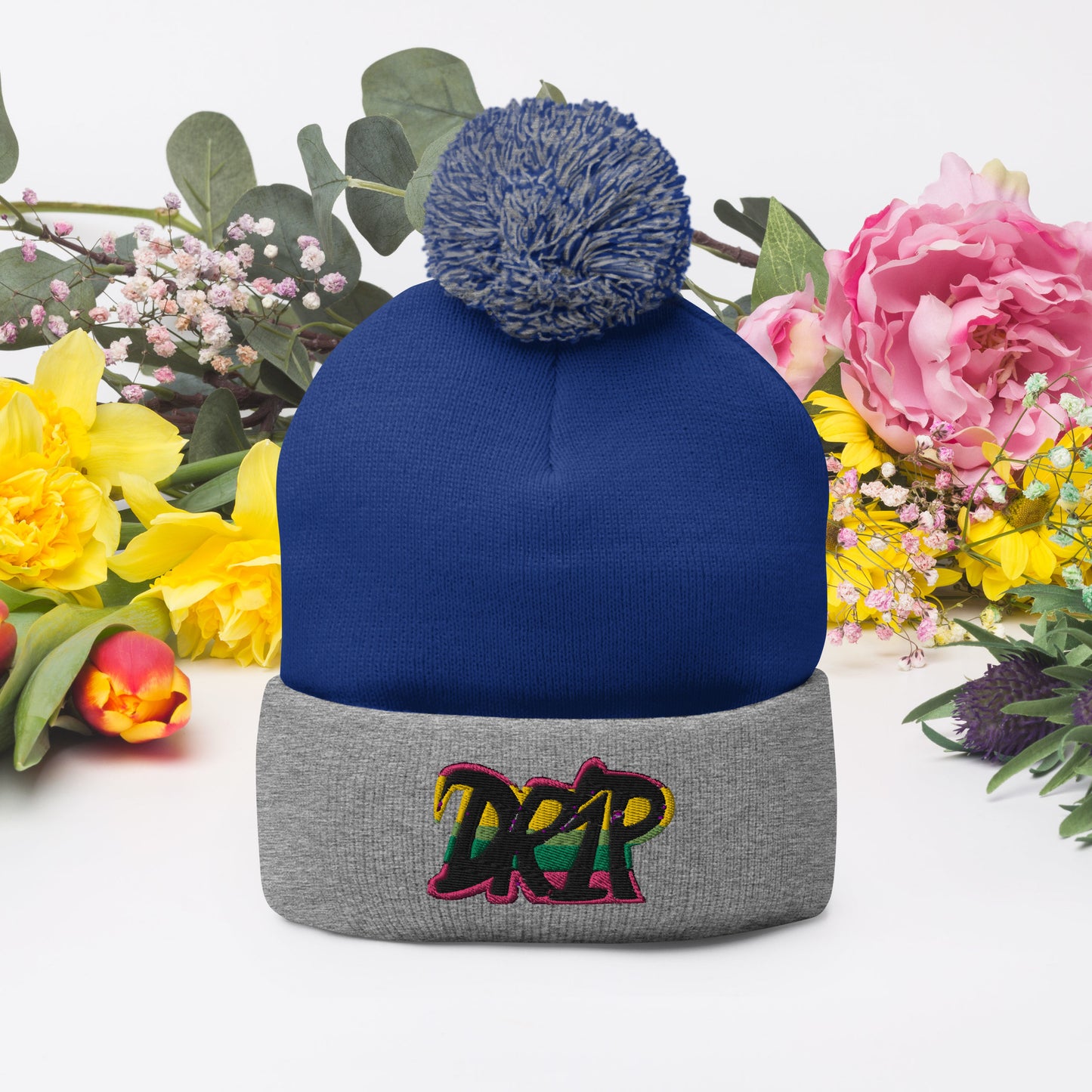 Drip Pom-Pom Beanie