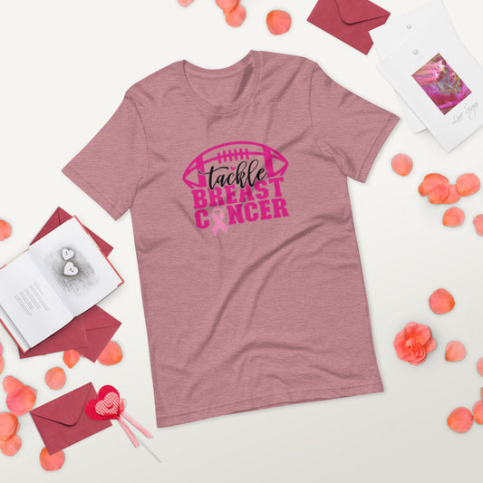 Tackle Breast Cancer Unisex t-shirt